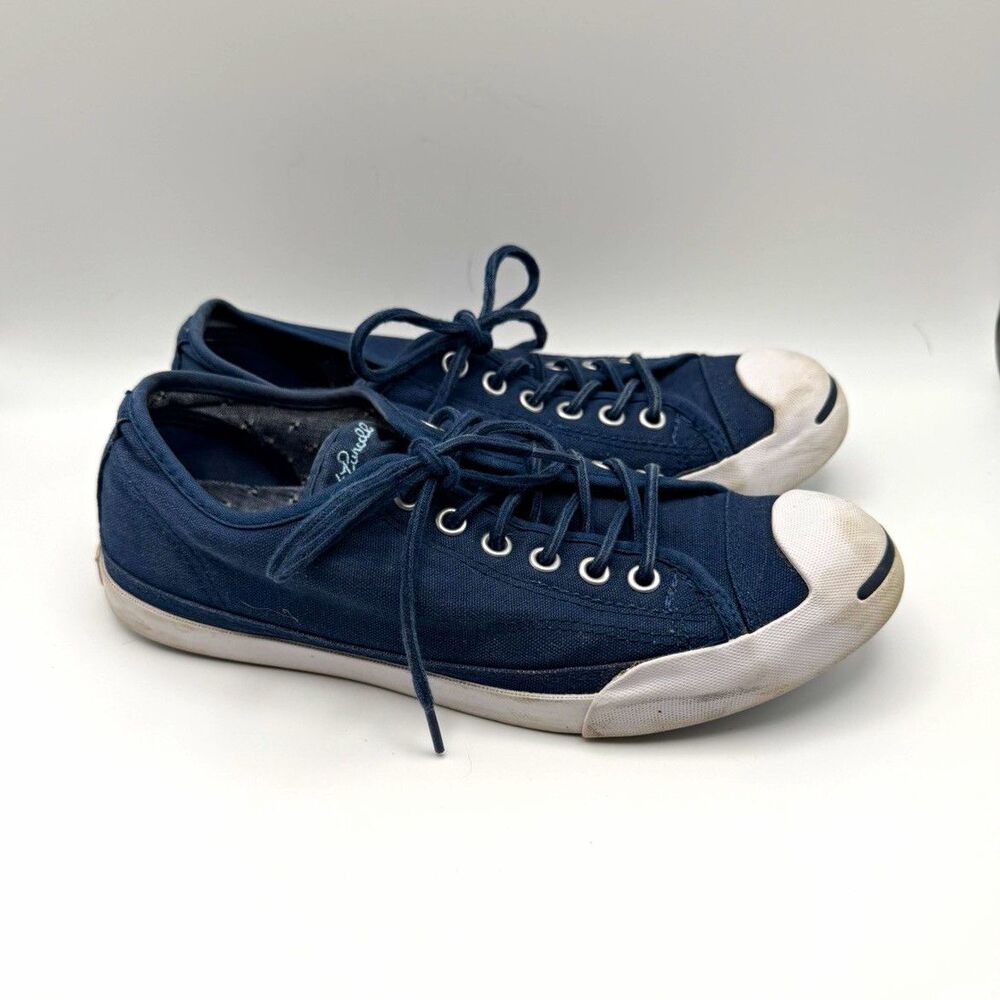 Converse Jack Purcell Navy Blue Low Canvas Shoes 150514C Men 6.5 Women 8.5